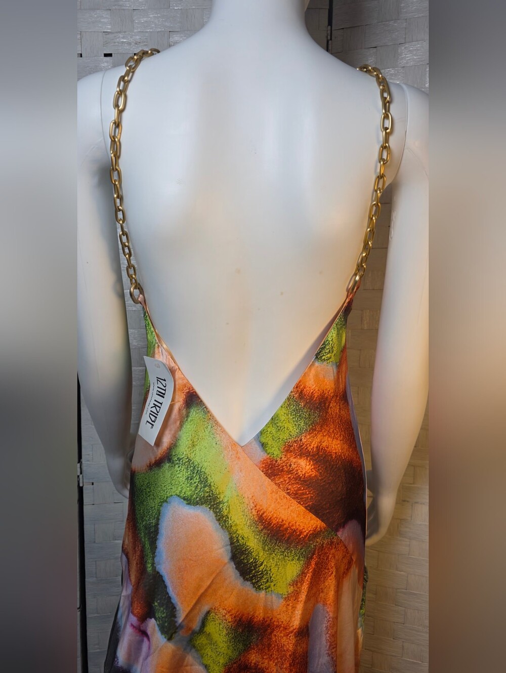 12th Tribe Chain Halter Maxi Dress - Picture 6 of 10